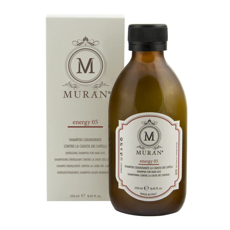 Muran Energy 05 – Energiespendendes Anti-Haarausfall-Shampoo (250 ml)